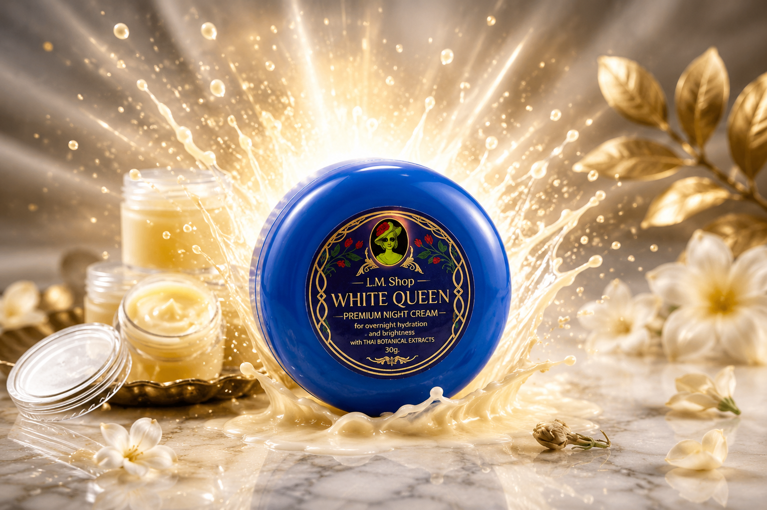 White Queen luxury product styling